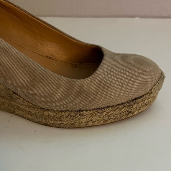 J Crew Beige Espadrille Wedges - Picture 12 of 16